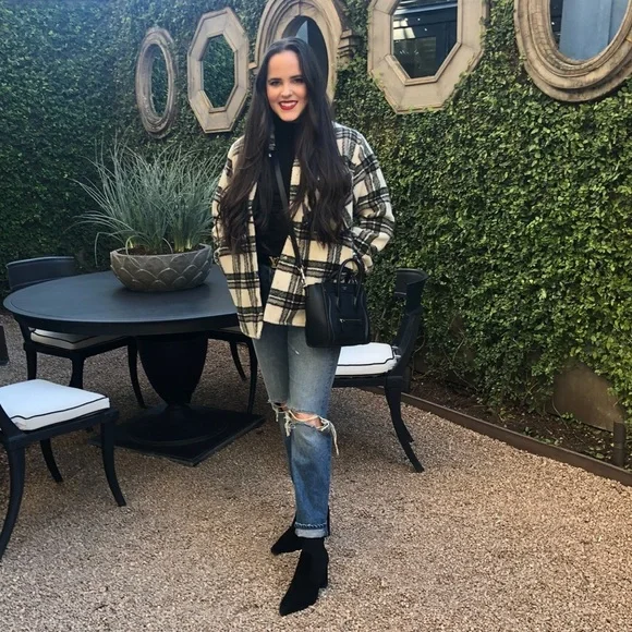 BLANKNYC Plaid Flannel Jacket Shacket in Outsider - Picture 6 of 7